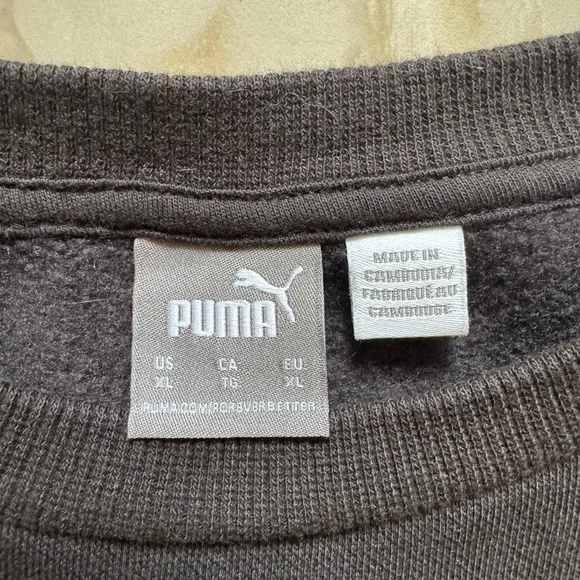 Puma Black Cropped Crewneck - Picture 3 of 4